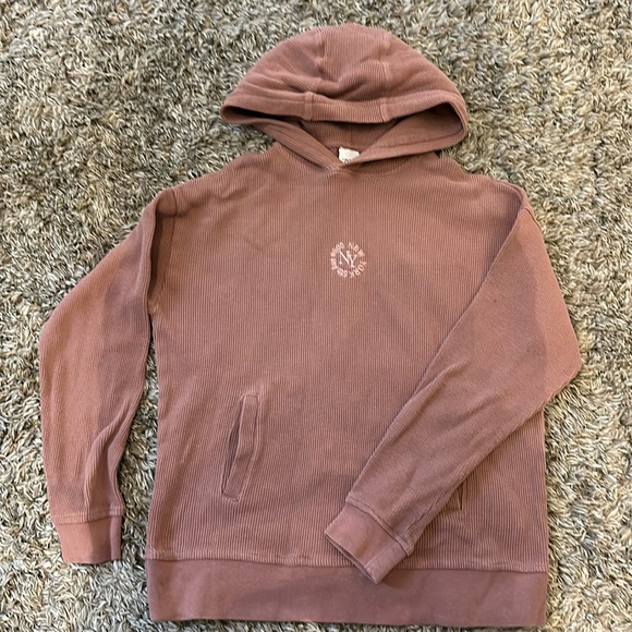 ZARA WOVEN KNITTED HOODIE - Picture 1 of 3
